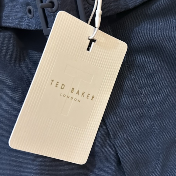 New Ted Baker Women's Sz 1 (US-4)Navy Nysse Panelled Barrel Leg Trouser Pants - Picture 3 of 6